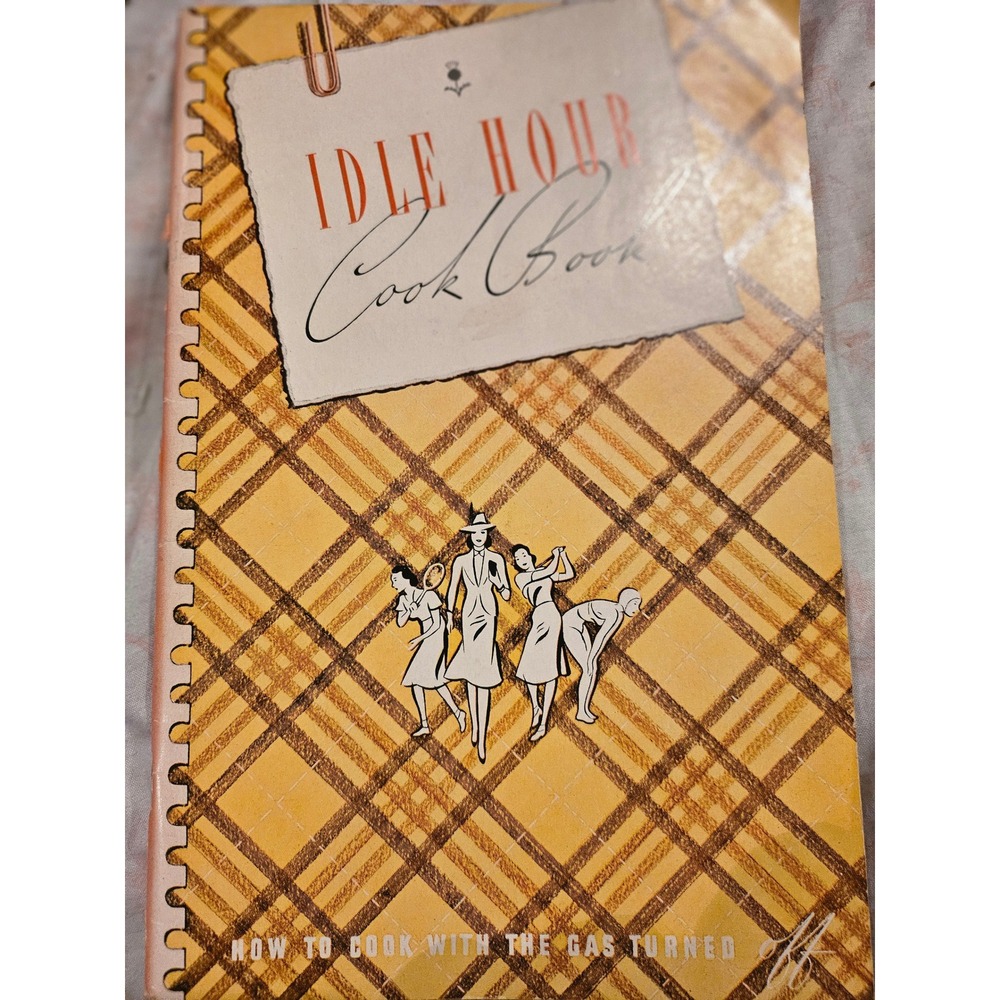 Vintage 1946 Idle Hour Cook Book Chambers Gas Range Retained Heat Cooking Manual